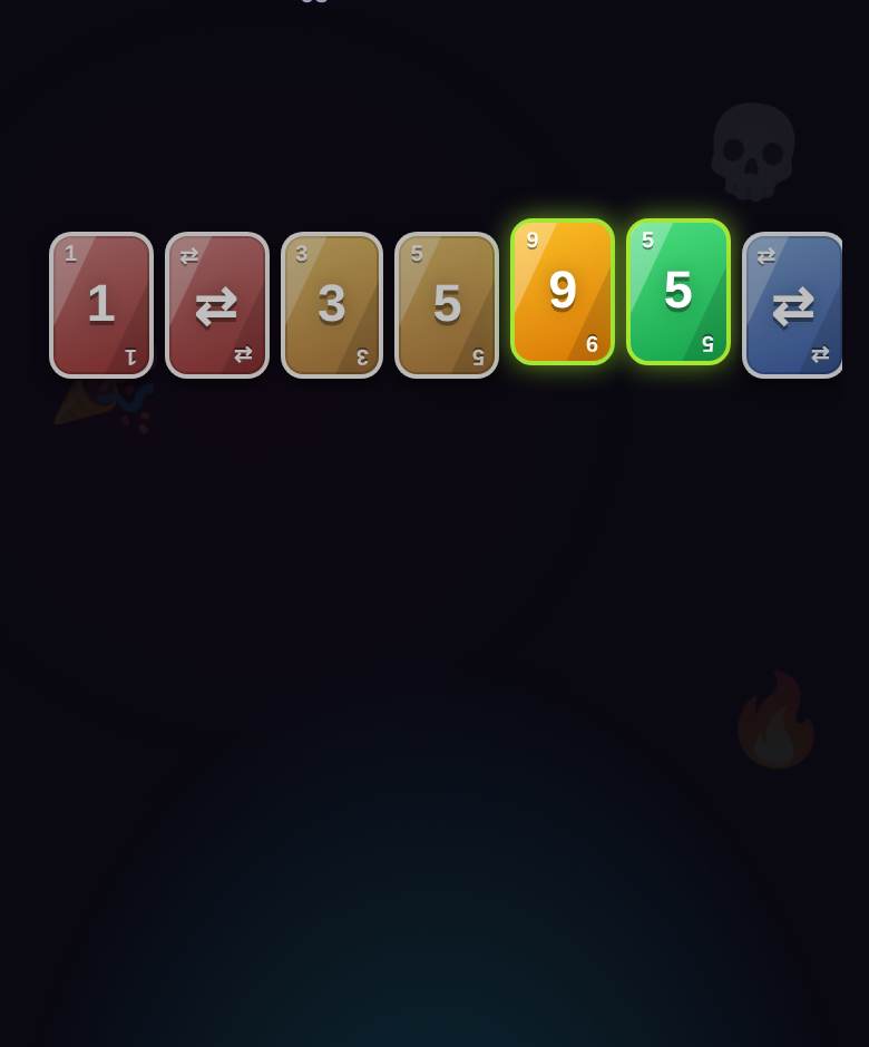 OCHO! card game — game screenshot on playparty.live