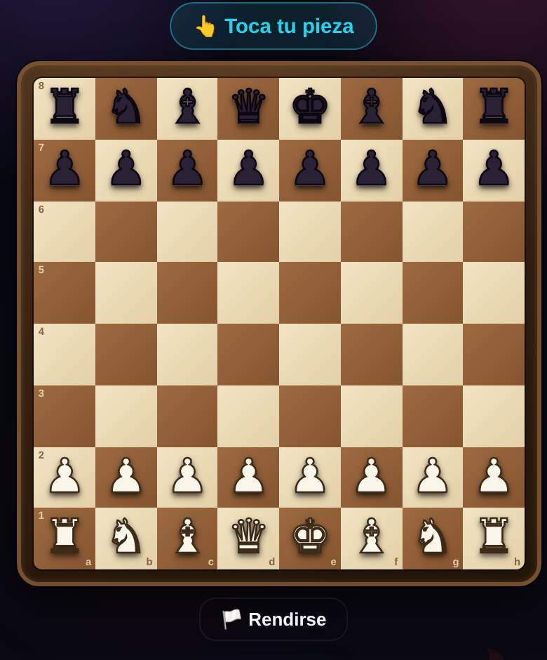 Ajedrez — captura del juego en playparty.live