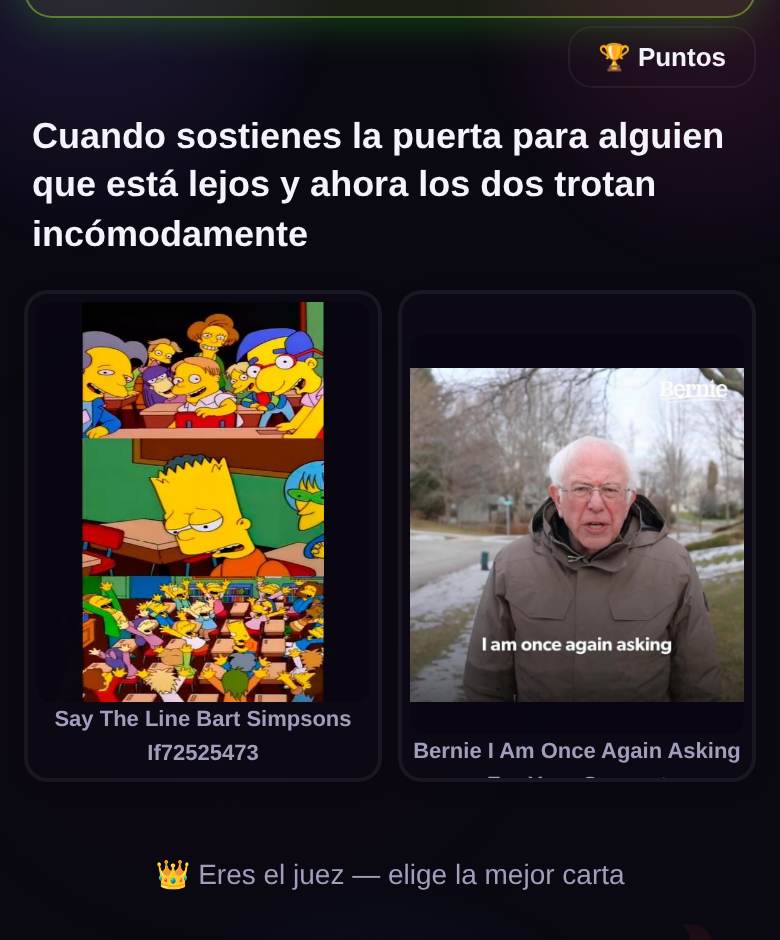 Meme Party — captura del juego en playparty.live